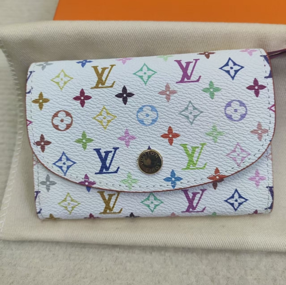 Louis Vuitton Murakami White Multicolor Wallet